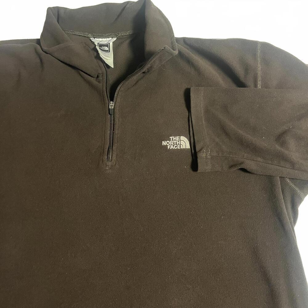 The North Face TKA 100 Brown Fleece Pullover Half-Zip Mens XL Soft Outdoor $129